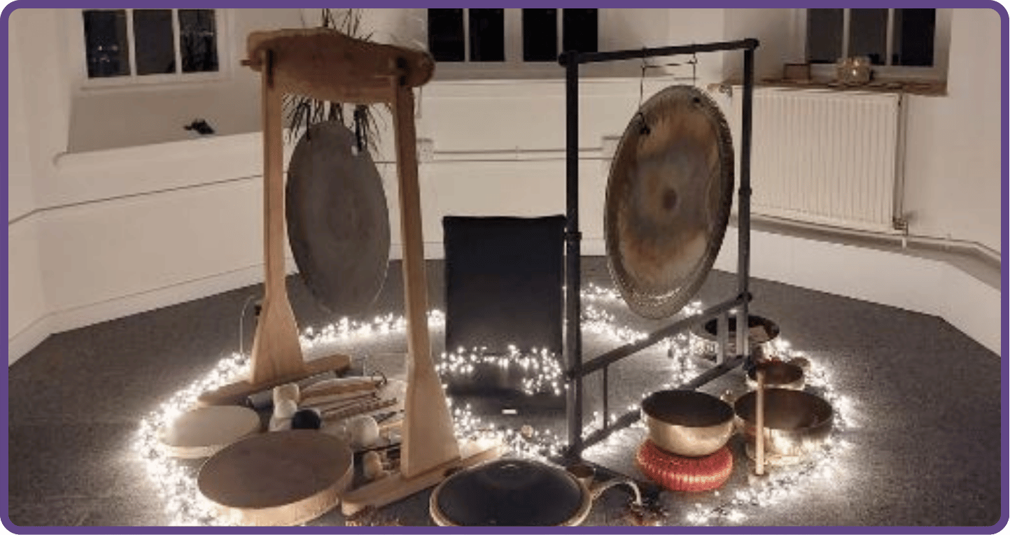 Sound Bathing in The Wellbeing Room at The Better Health & Wellbeing Hub, Parc Dewi Sant Wellbeing Room @ The Better Health & Wellbeing Hub